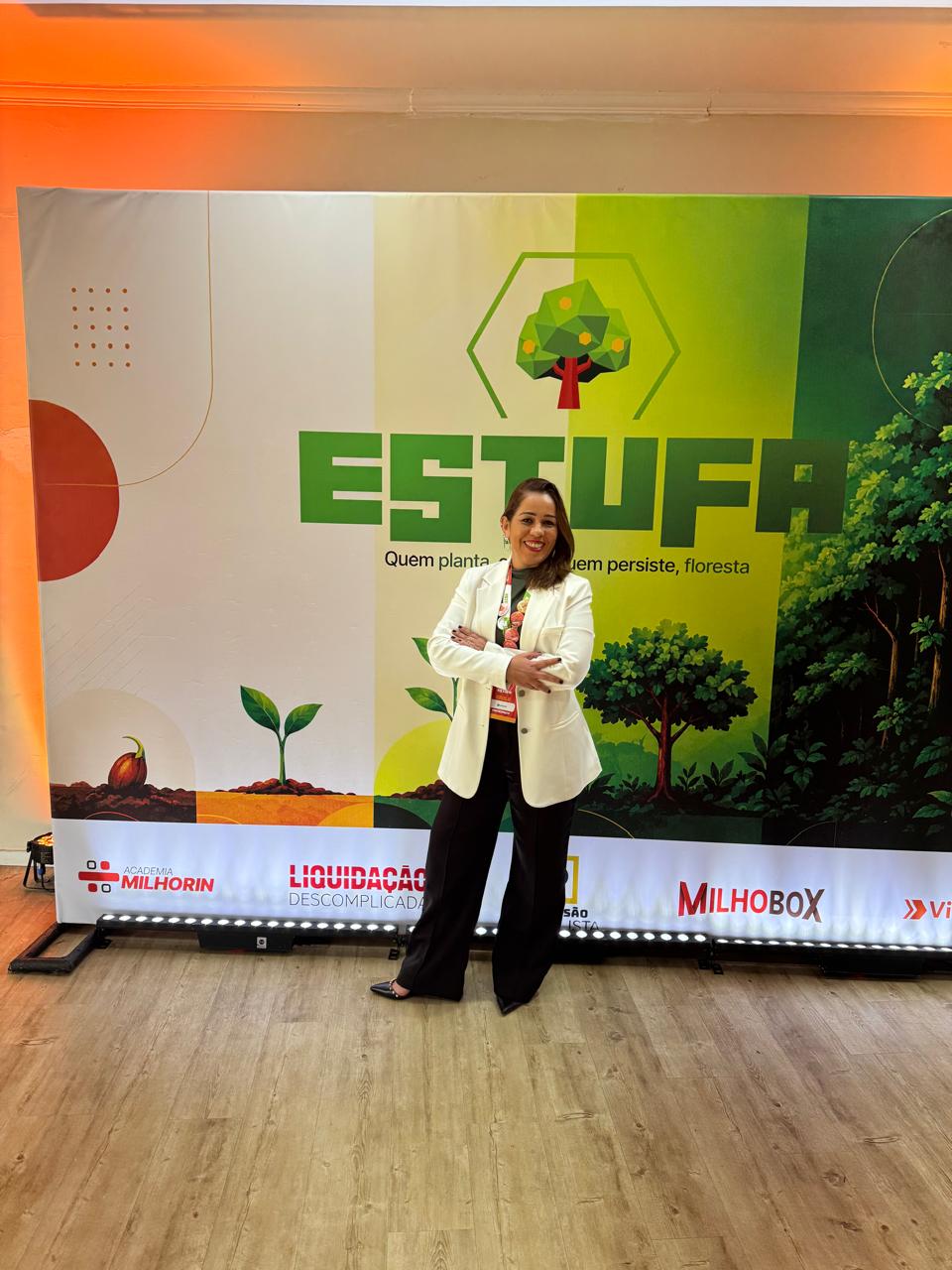 Gisele no Evento ESTUFA